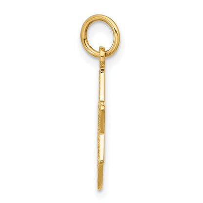10K Gelbgold Jewish Stern Charm