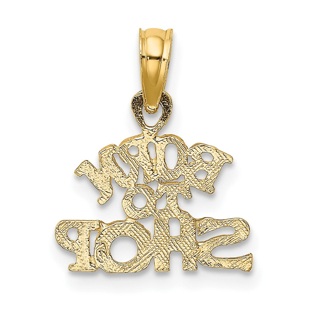 10K Gelbgold 10K Born To Shop Charm