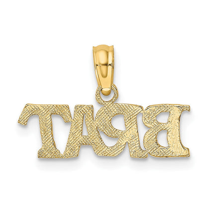10K Gelbgold 10K Poliert Brat Charm