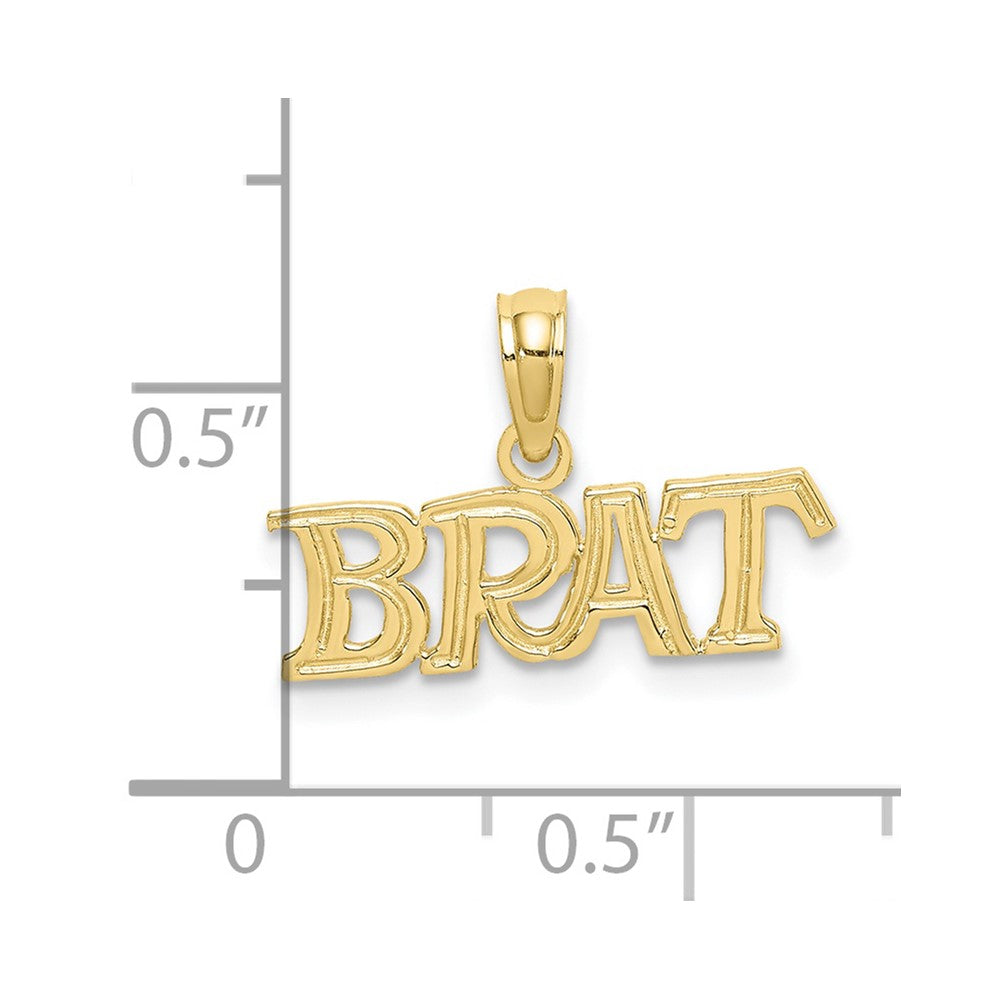 10K Gelbgold 10K Poliert Brat Charm