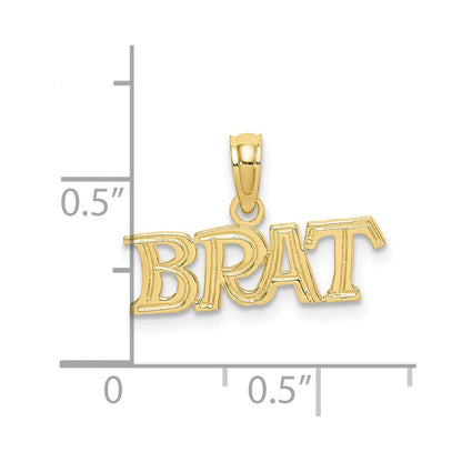 10K Gelbgold 10K Poliert Brat Charm