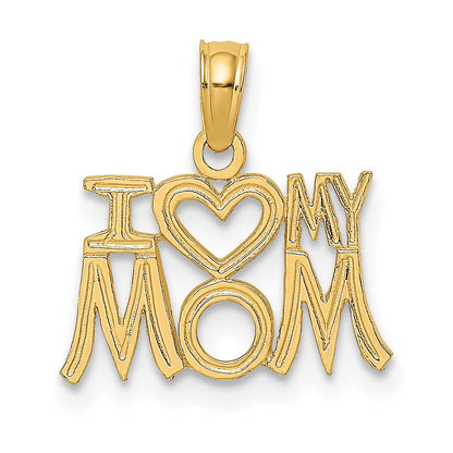 10K Gelbgold 10K I Herz My Mama Anhänger