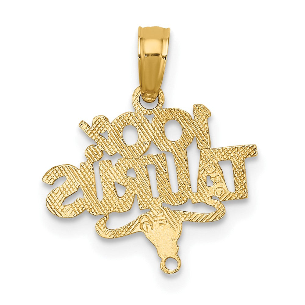 10K Gelbgold 10K 100% Taurus Tierkreis Charm