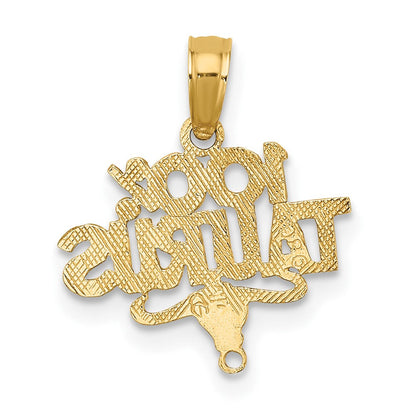 10K Gelbgold 10K 100% Taurus Tierkreis Charm
