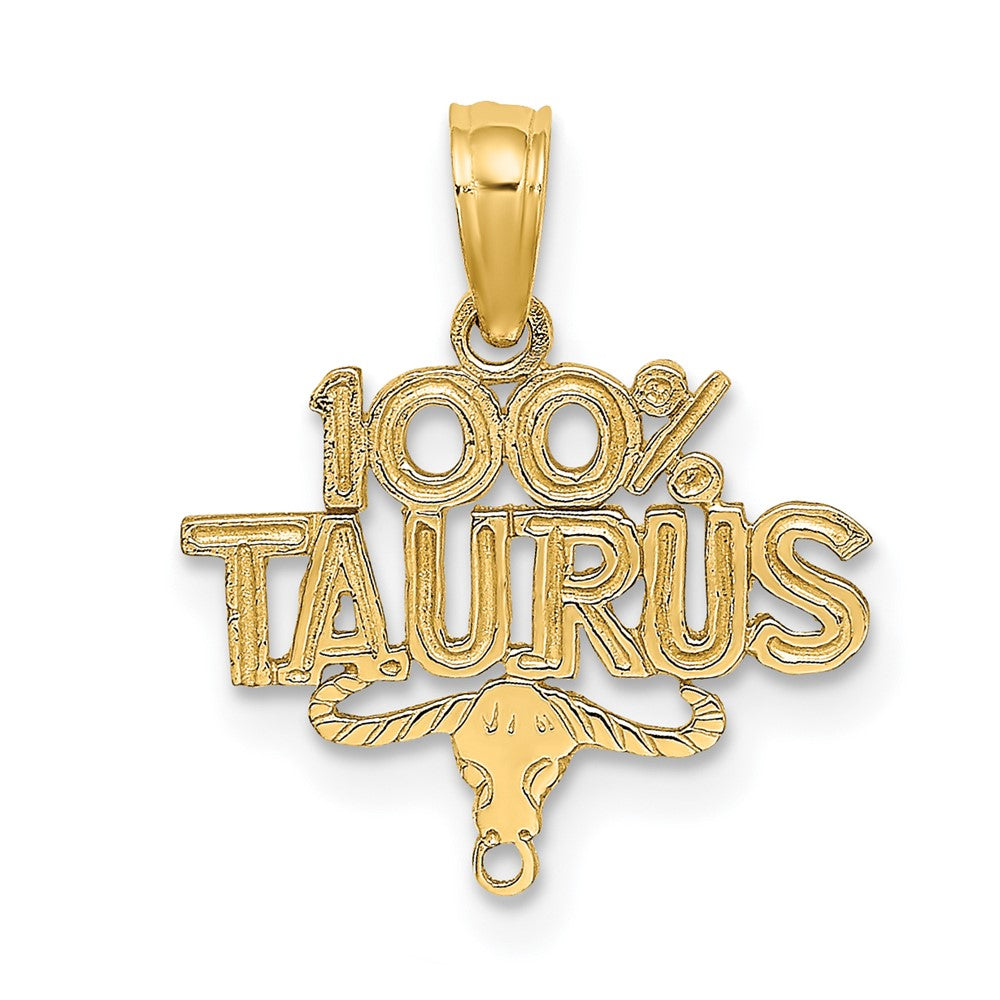 10K Gelbgold 10K 100% Taurus Tierkreis Charm