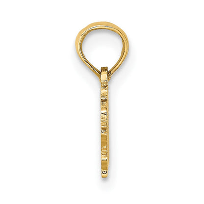 10K Gelbgold 10K 100% Virgo Tierkreis Charm