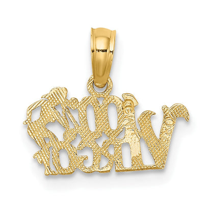 10K Gelbgold 10K 100% Virgo Tierkreis Charm
