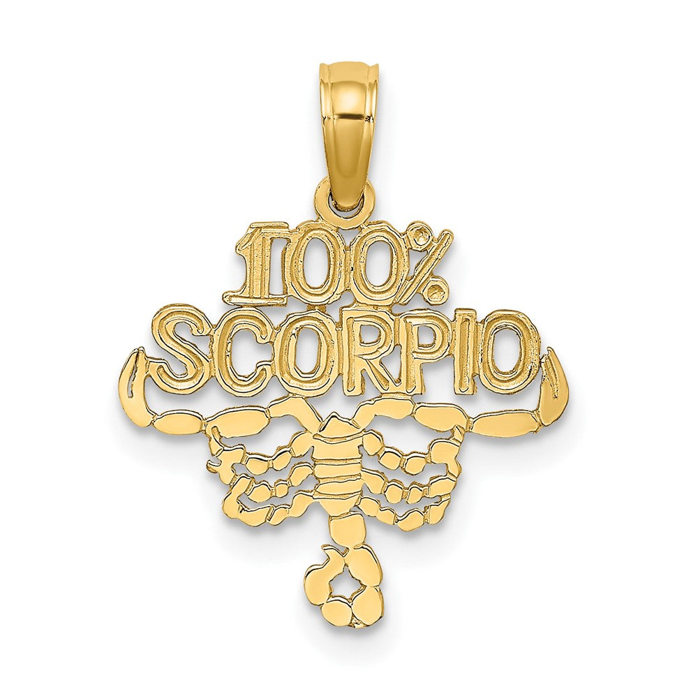 10K Gelbgold 10K 100% Scorpio Tierkreis Charm