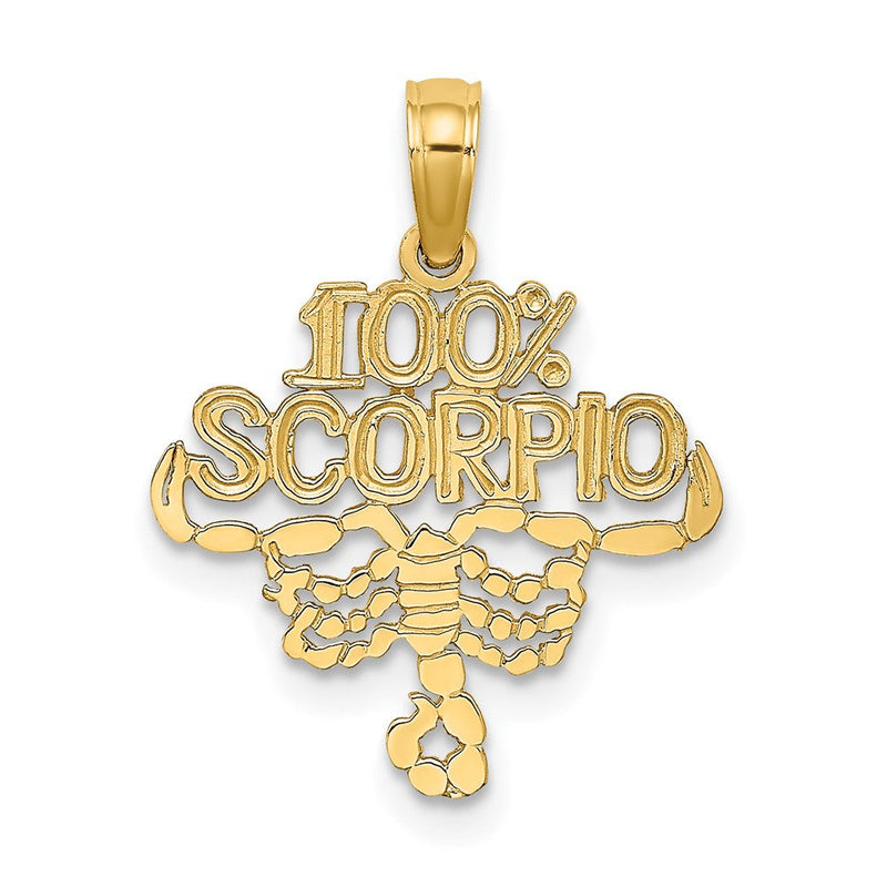 10K Gelbgold 10K 100% Scorpio Tierkreis Charm