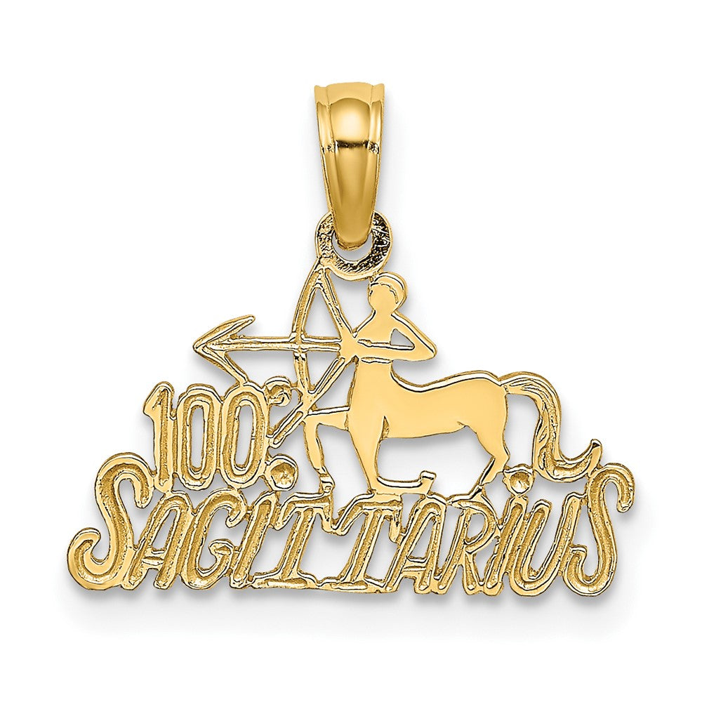 10K Gelbgold 10K 100% Sagittarius Tierkreis Charm