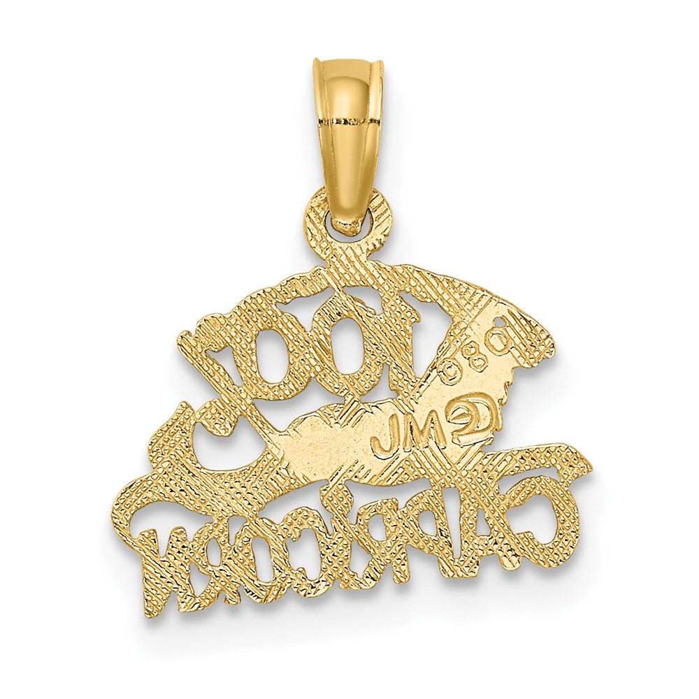 10K Gelbgold 10K 100% Capricorn Tierkreis Charm