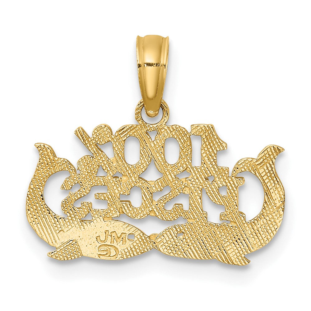 10K Gelbgold 10K 100% Pisces Tierkreis Charm