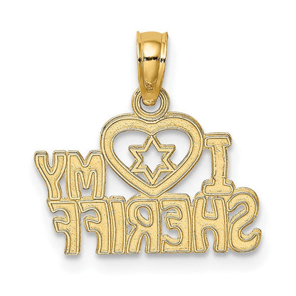 10K Gelbgold 10K I Herz My Deputy Charm