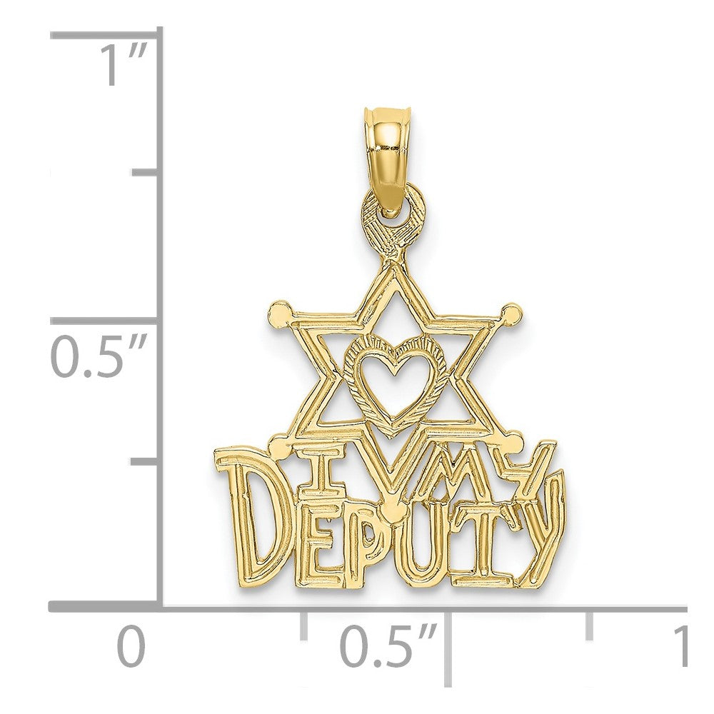 10K Gelbgold 10K I Herz My Deputy Charm