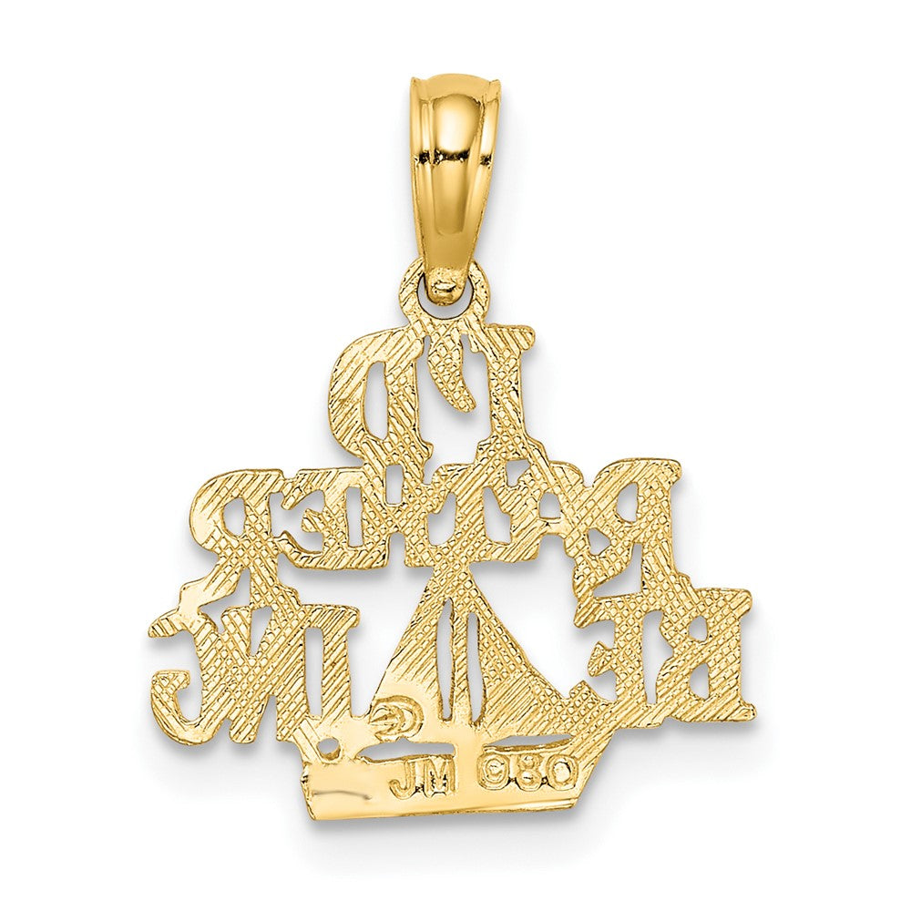 10K Gelbgold 10K I'd Rather Be Sailing Charm