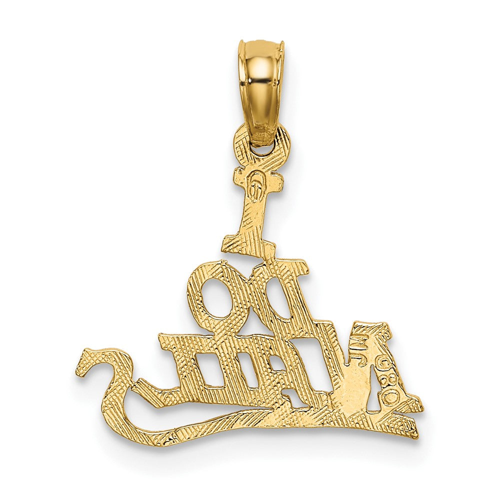 10K Gelbgold 10K I Do Nails Charm