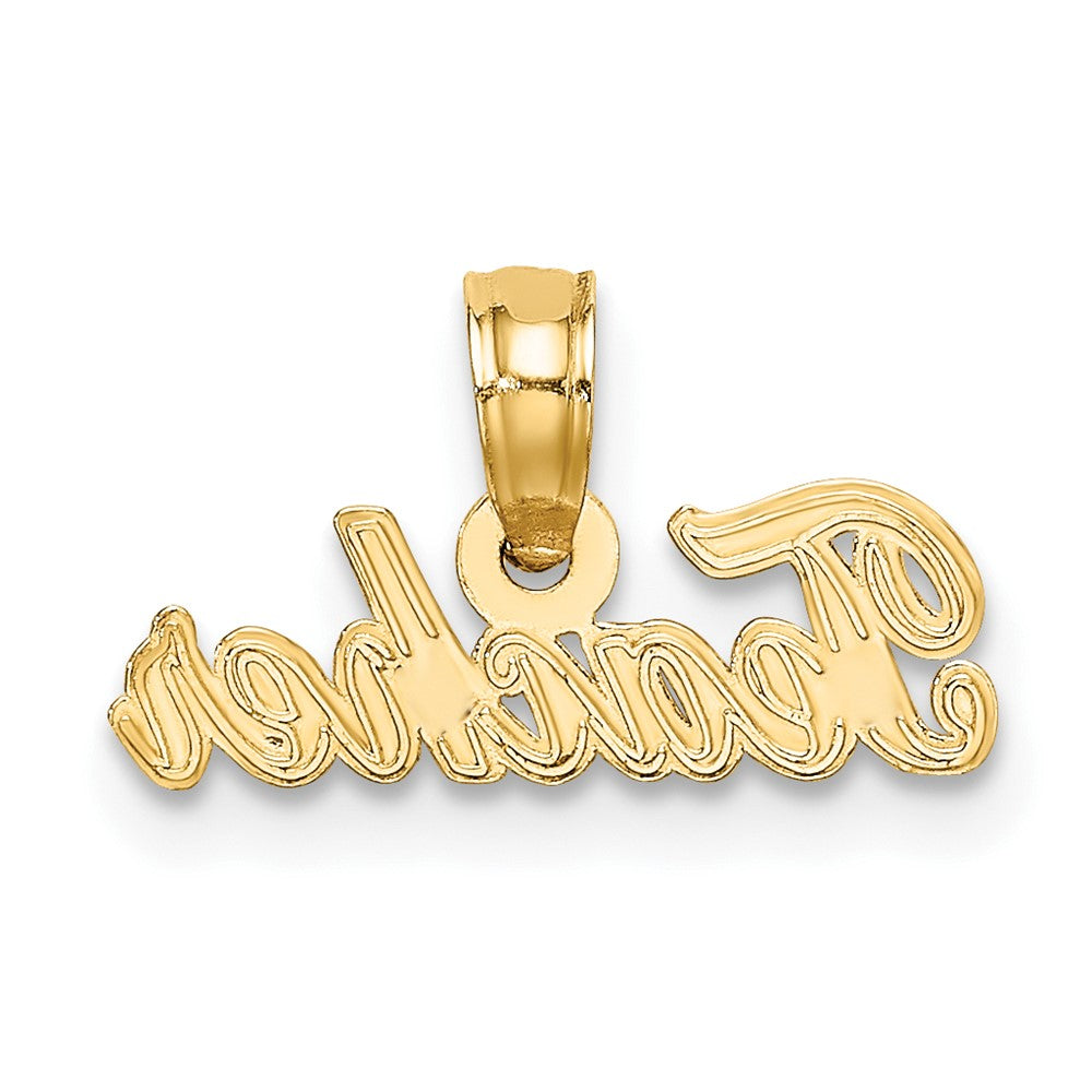 10K Gelbgold Lehrer Charm