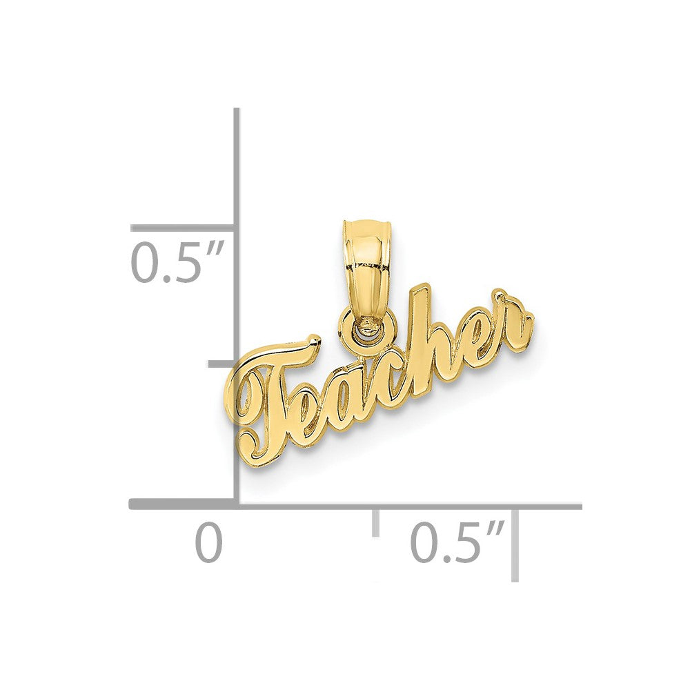 10K Gelbgold Lehrer Charm