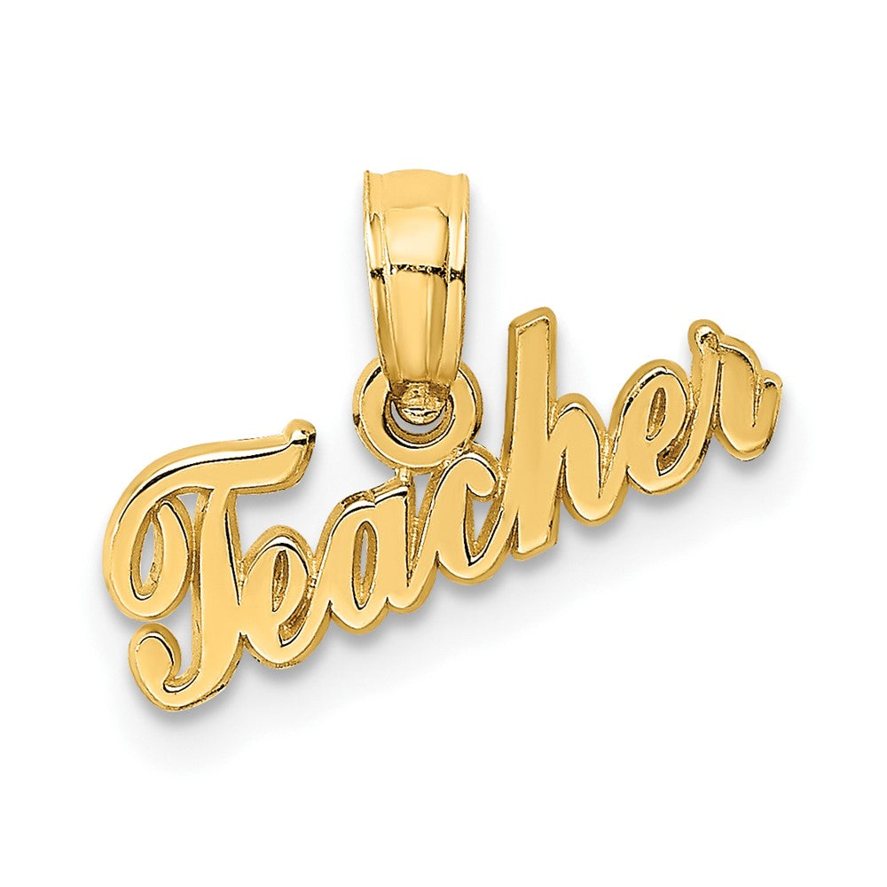 10K Gelbgold Lehrer Charm