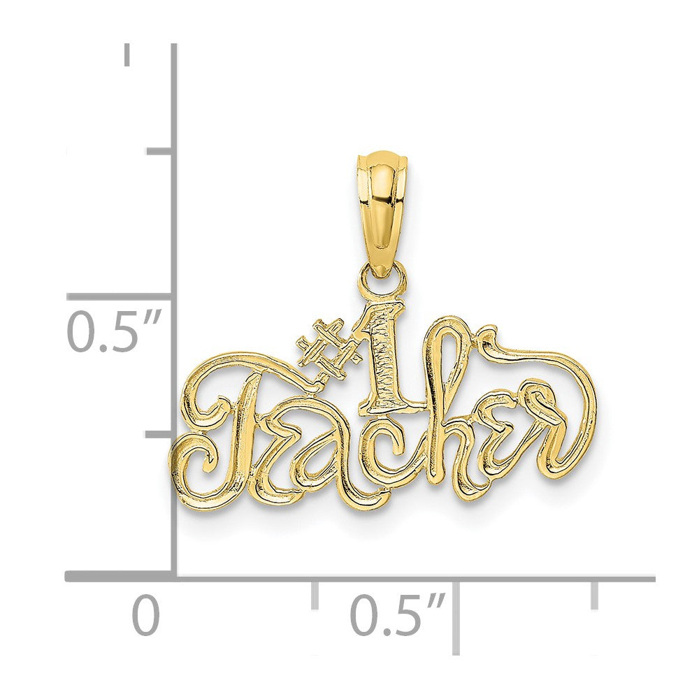 10K Gelbgold 10K #1 Lehrer Charm