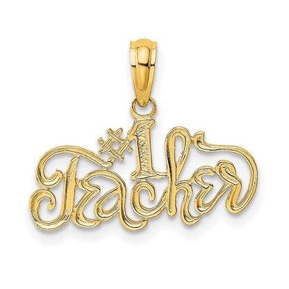 10K Gelbgold 10K #1 Lehrer Charm