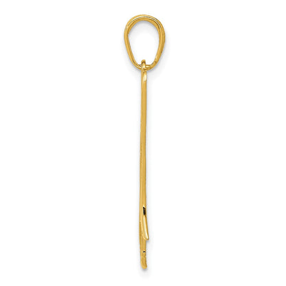 10K Gelbgold 10K Trombone Anhänger