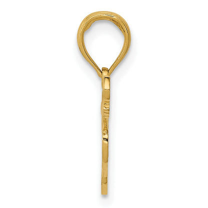 10K Gelbgold 10K Gitarre Anhänger
