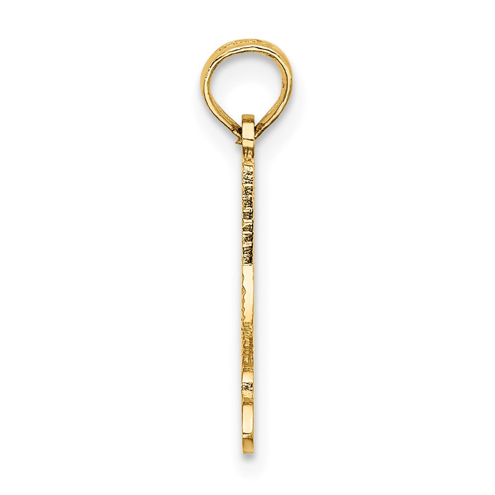 10K Gelbgold 10K Eis Skate Charm