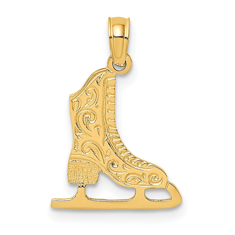 10K Gelbgold 10K Eis Skate Charm