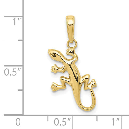 10K Gelbgold Gecko Anhänger
