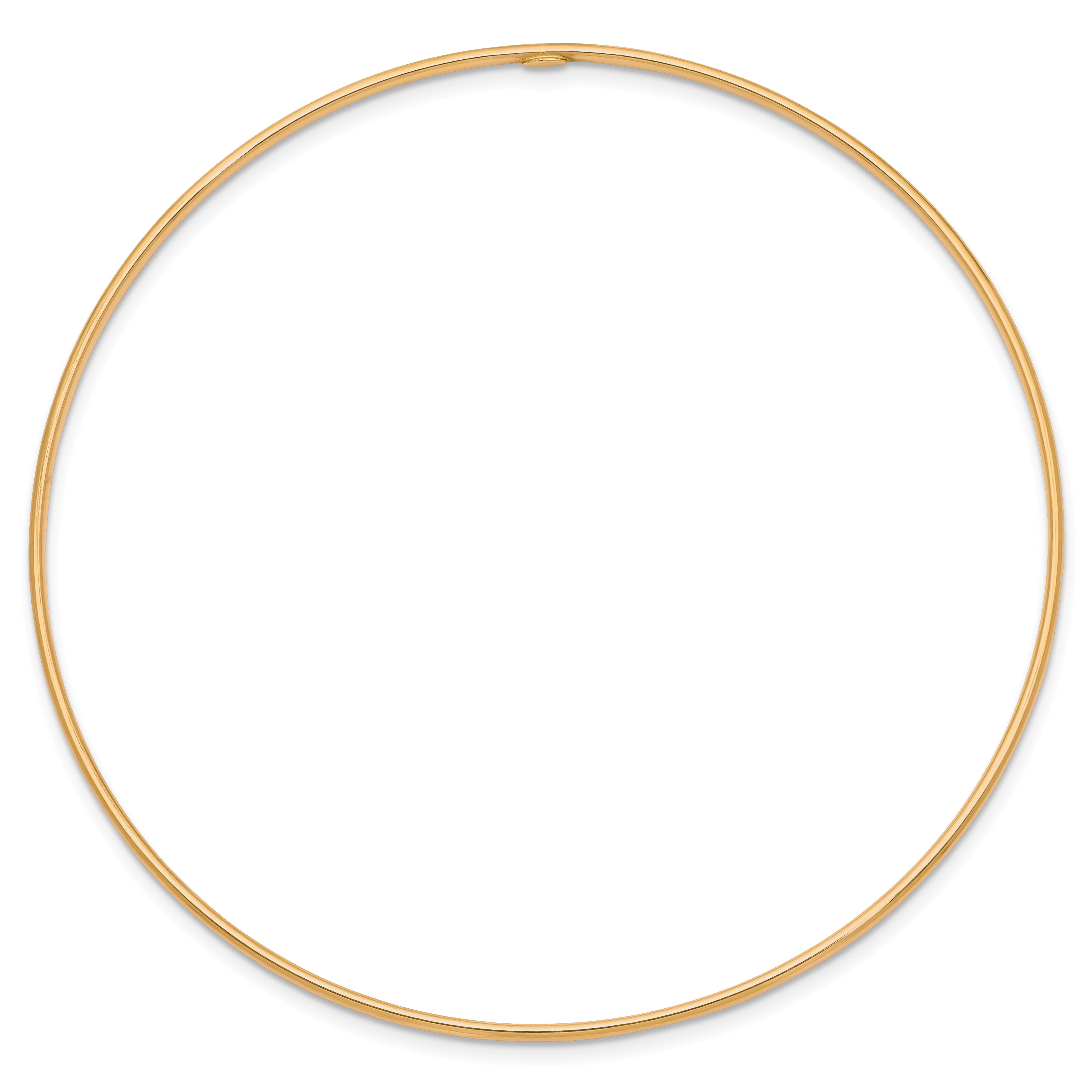 10K Gelbgold 1.5mm Poliert Schieber-on Armreif Armband