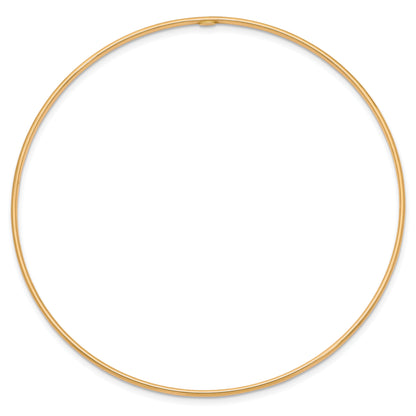 10K Gelbgold 1.5mm Poliert Schieber-on Armreif Armband