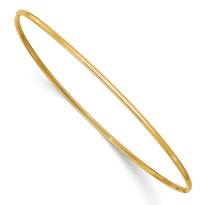 10K Gelbgold 1.5mm Poliert Schieber-on Armreif Armband