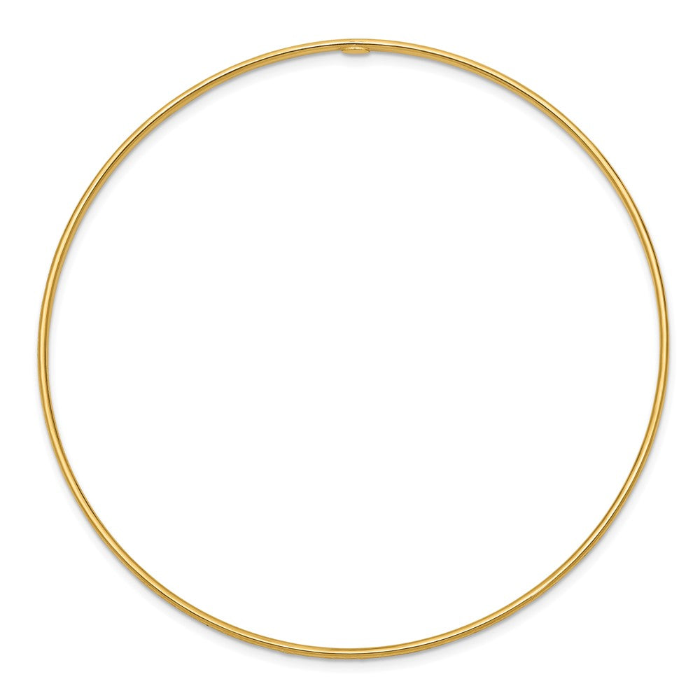 10K Gelbgold 1.5mm Diamantiert Schieber-on Armreif Armband