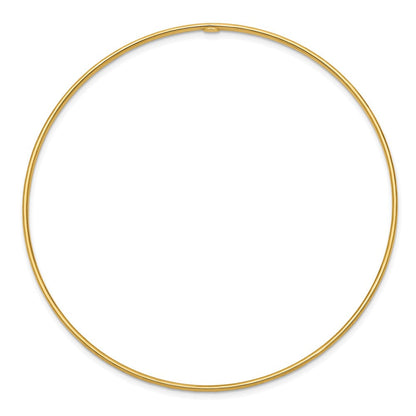 10K Gelbgold 1.5mm Diamantiert Schieber-on Armreif Armband