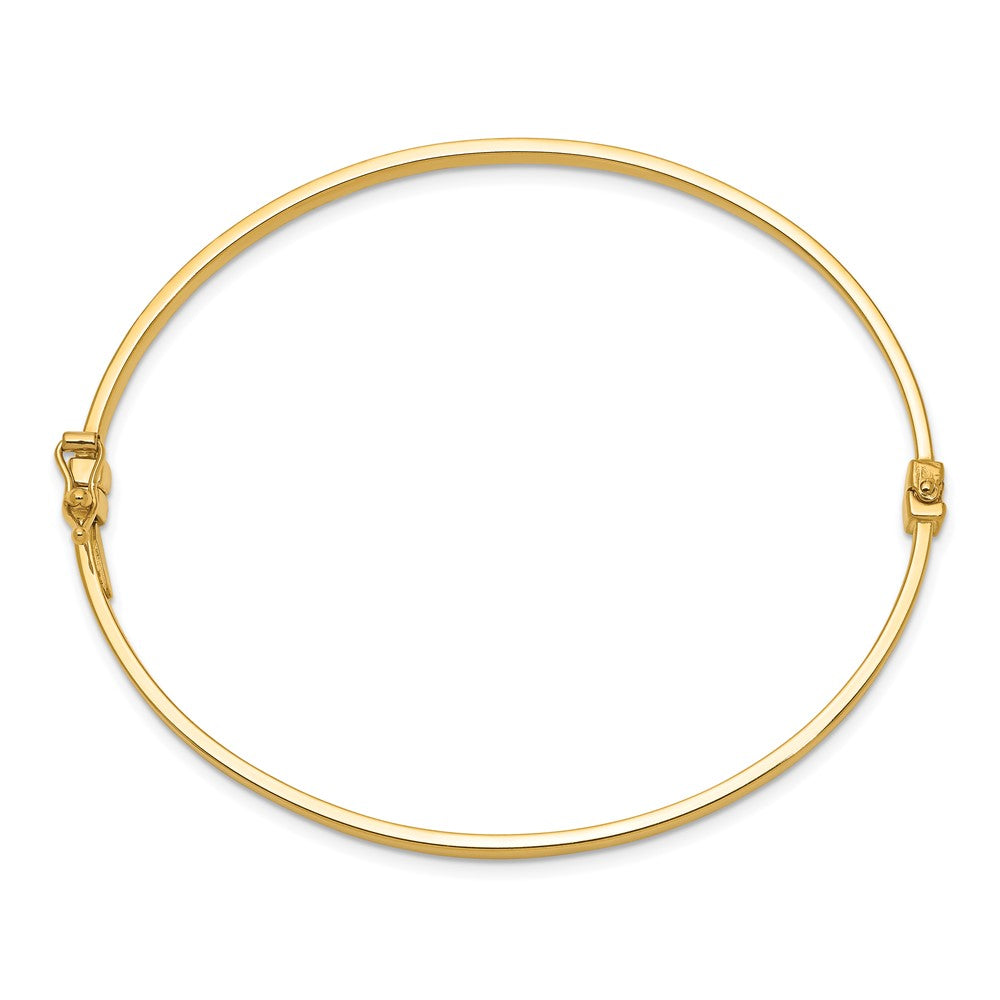 10K Gelbgold Poliert Klappbar Armreif Armband