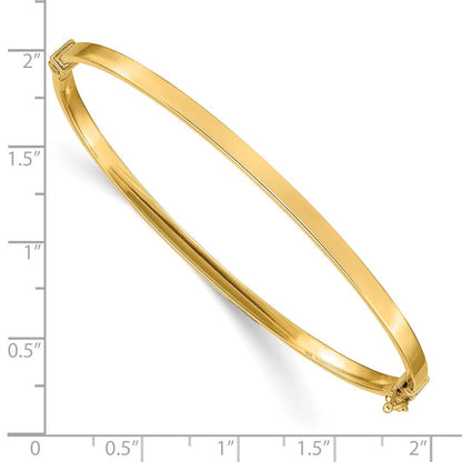 10K Gelbgold Poliert Klappbar Armreif Armband
