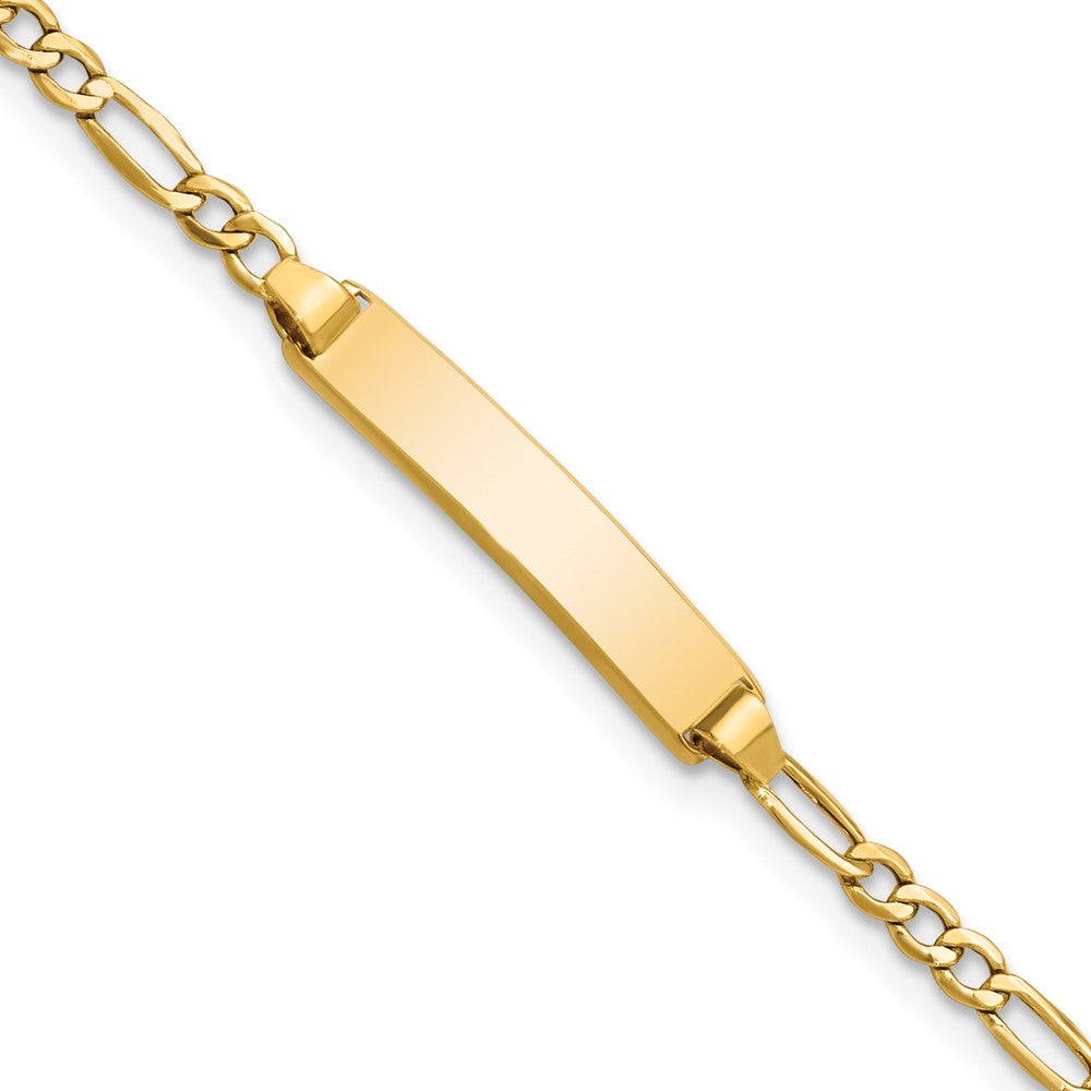 10K Gelbgold Halbmassiv Figaro Glieder Id Gliederarmband