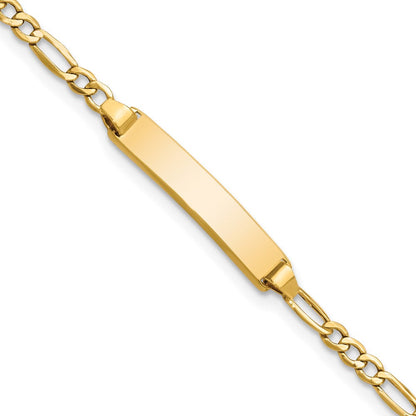 10K Gelbgold Halbmassiv Figaro Glieder Id Gliederarmband