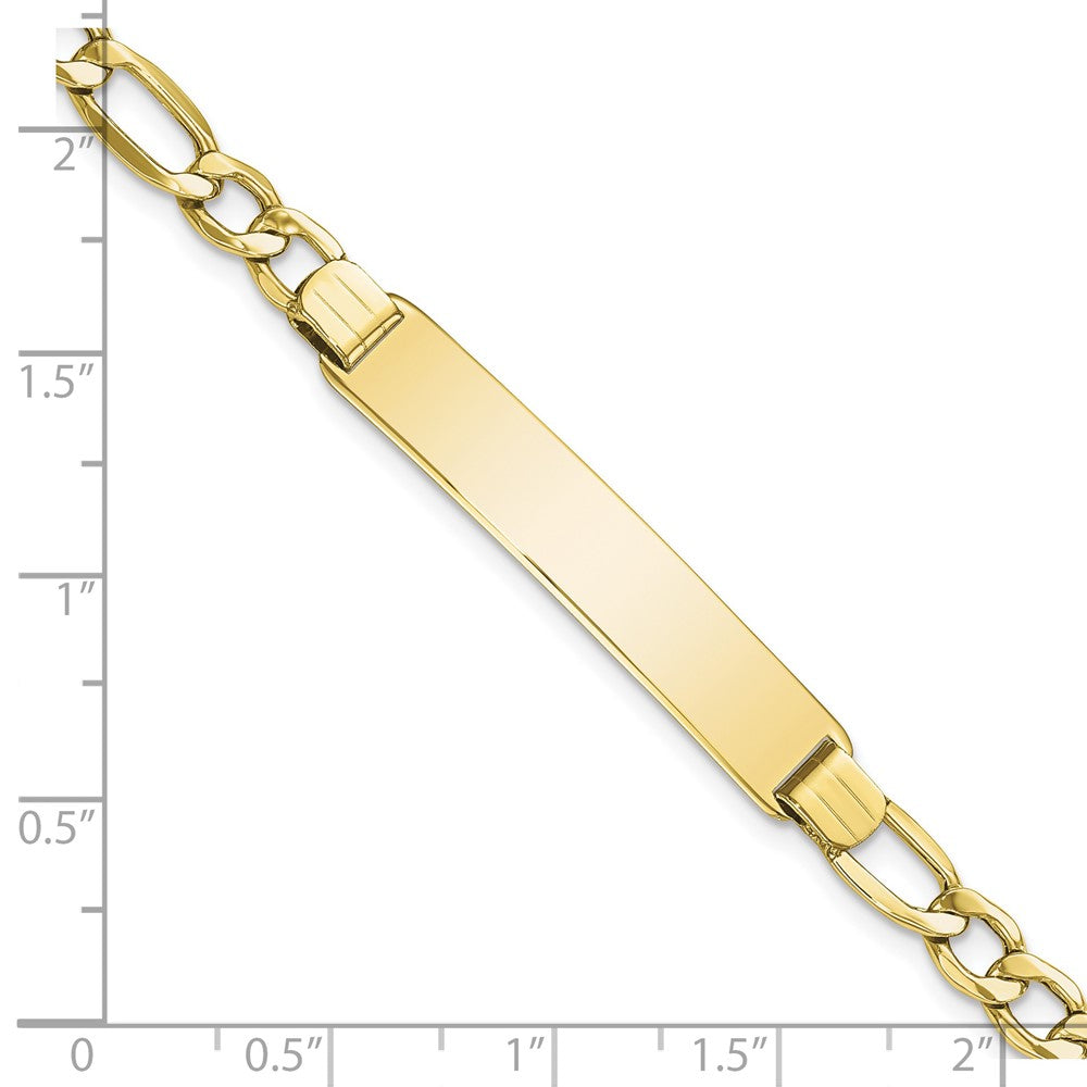 10K Gelbgold Halbmassiv Figaro Glieder Id Gliederarmband