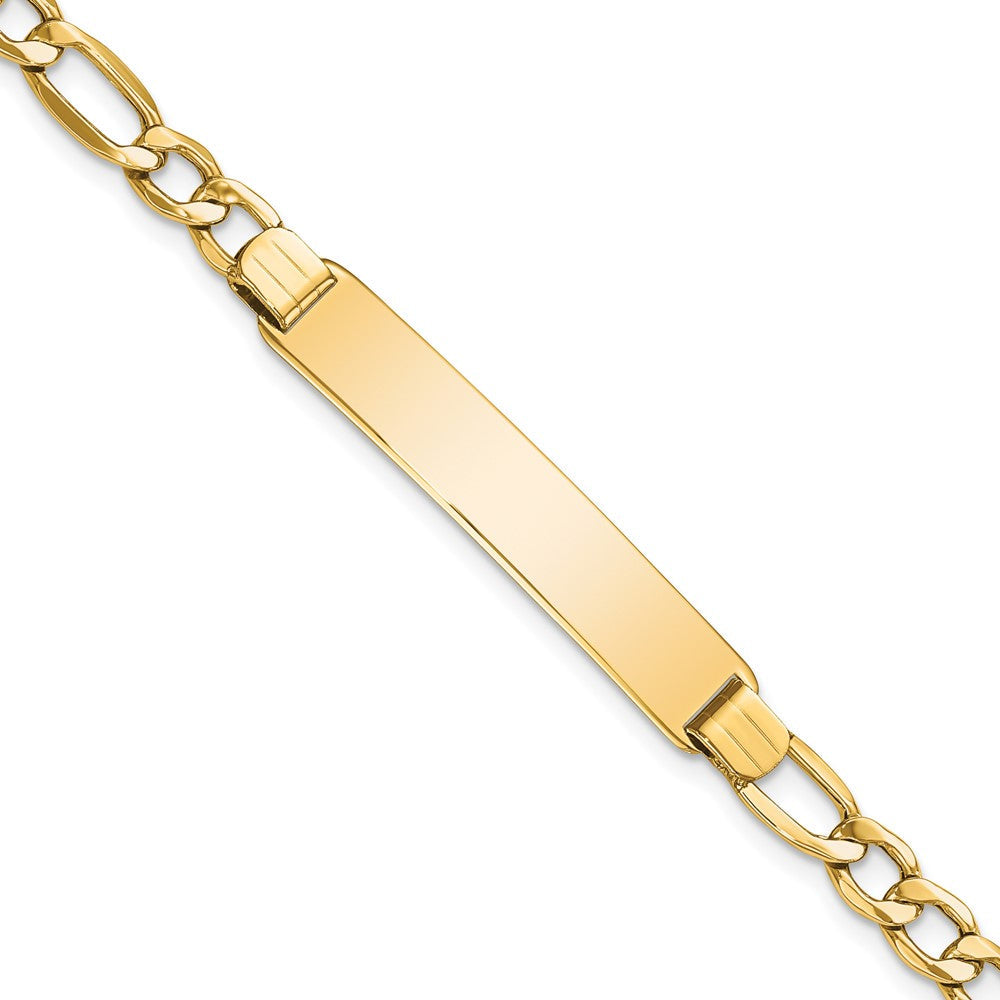 10K Gelbgold Halbmassiv Figaro Glieder Id Gliederarmband