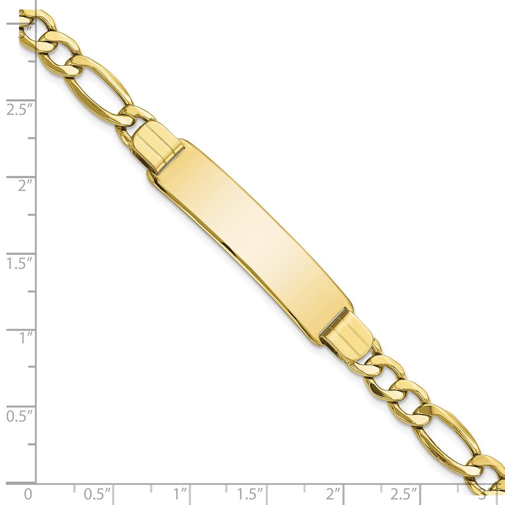 10K Gelbgold Halbmassiv Figaro Glieder Id Gliederarmband
