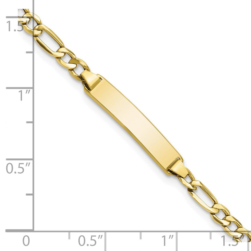 10K Gelbgold Halbmassiv Figaro Glieder Id Gliederarmband