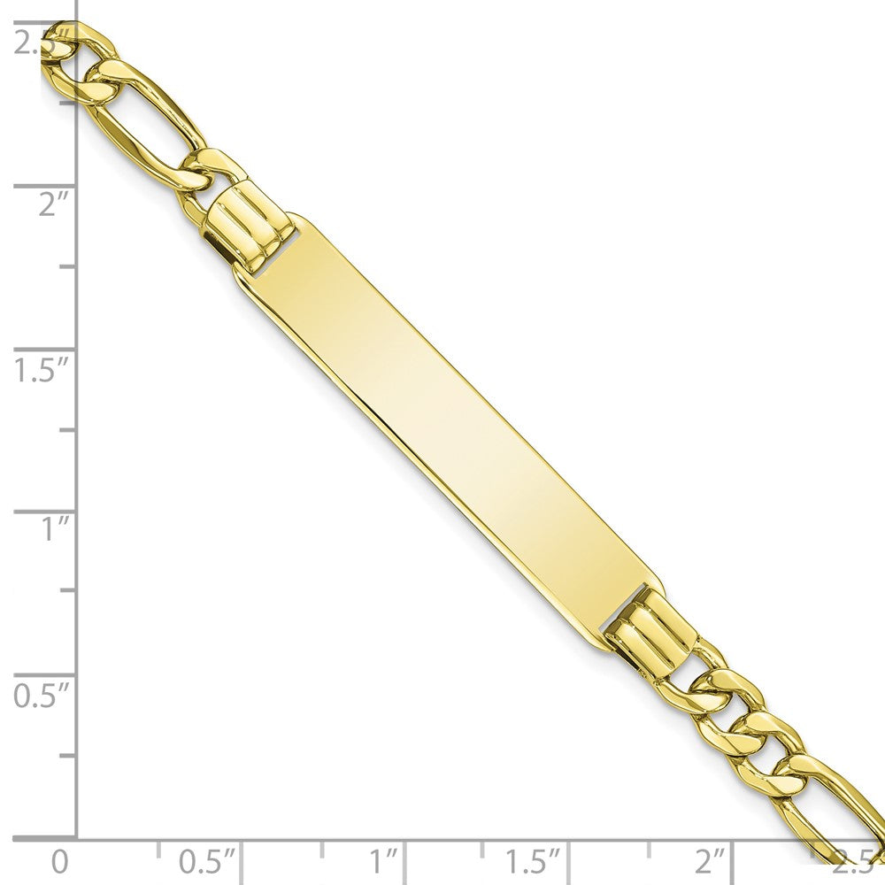 10K Gelbgold Halbmassiv Figaro Glieder Id Gliederarmband