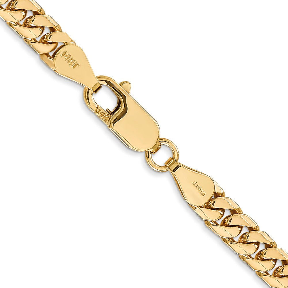 10K Gelbgold 5mm Massiv Miami Kubanisch Halskette