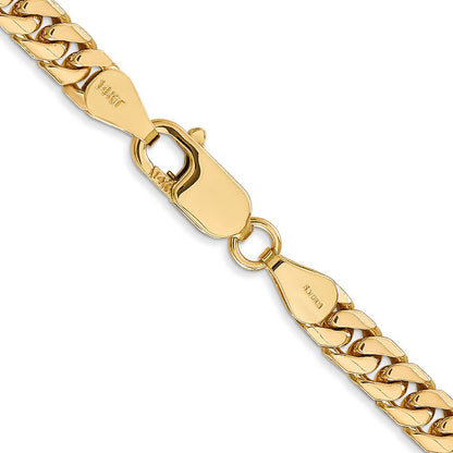 10K Gelbgold 5mm Massiv Miami Kubanisch Halskette