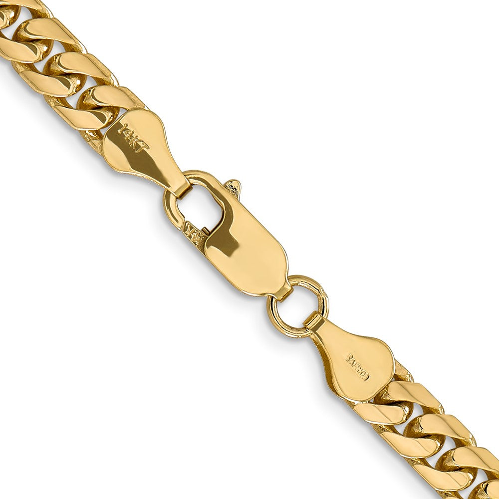 10K Gelbgold 5.5mm Massiv Miami Kubanisch Halskette