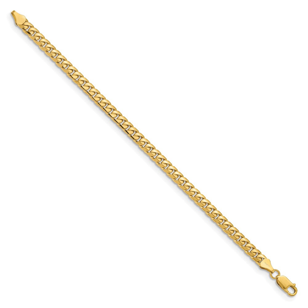 10K Gelbgold 5.5mm Massiv Miami Kubanisch Gliederarmband