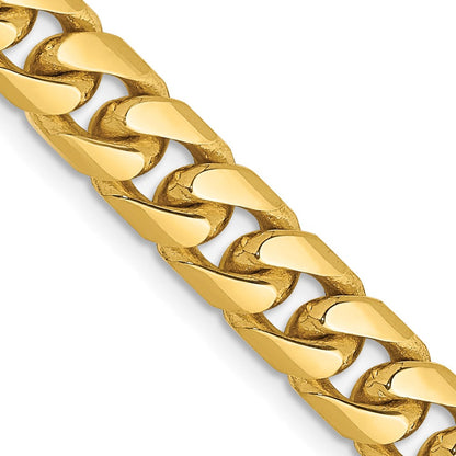 10K Gelbgold 6.25mm Massiv Miami Kubanisch Halskette
