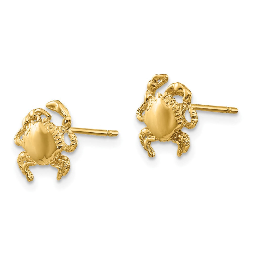 10K Gelbgold Krabbe Ohrringe